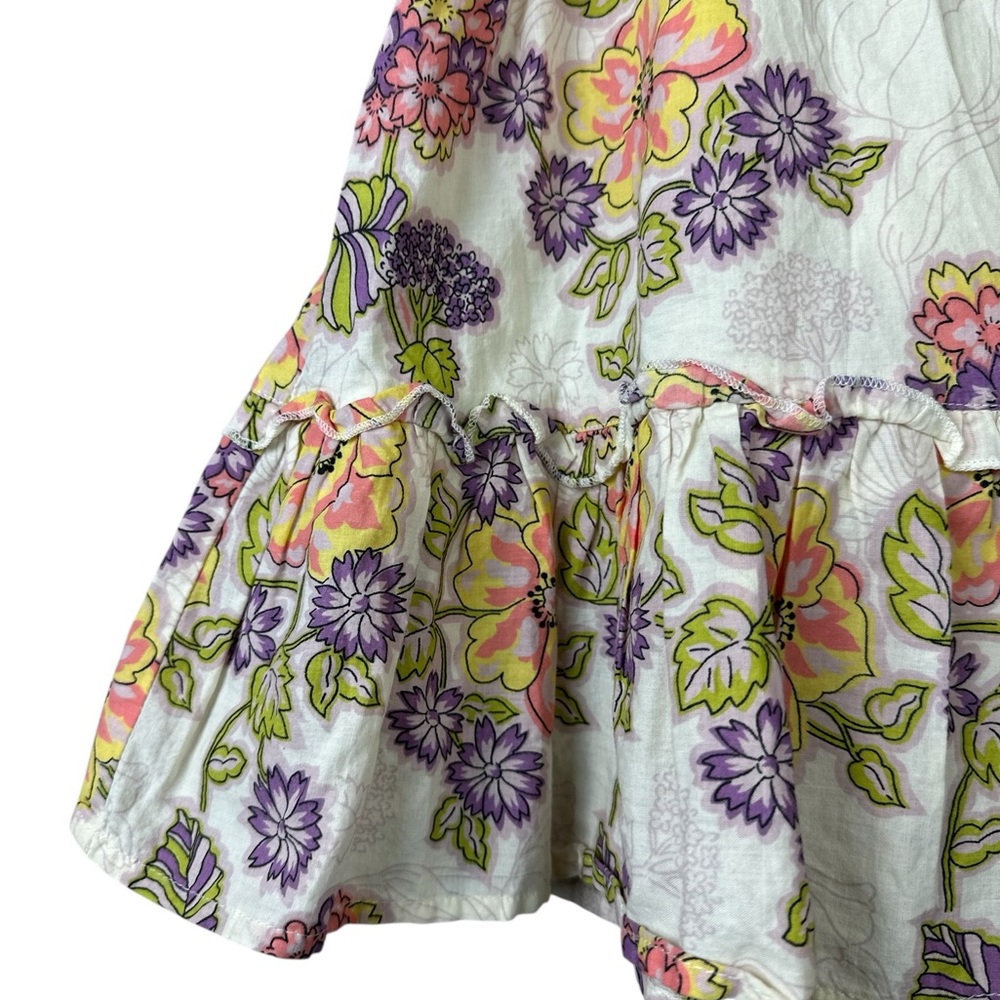 Susina Floral Ruffle Mini Skirt Women Sz M - Picture 2 of 5